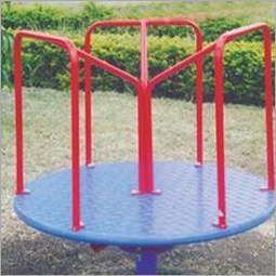 Wood And Iron Playground Merry Go Round