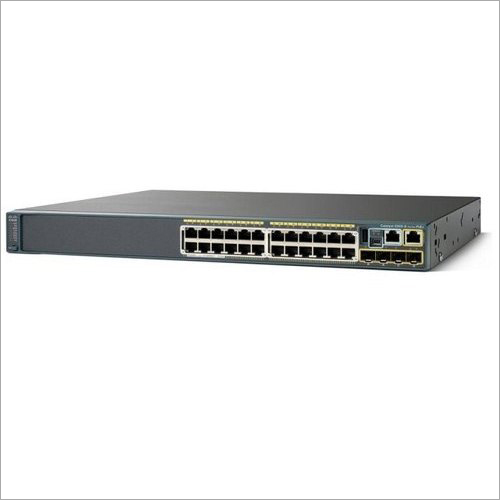 Black Cisco 2960S-24Ps-L Switch