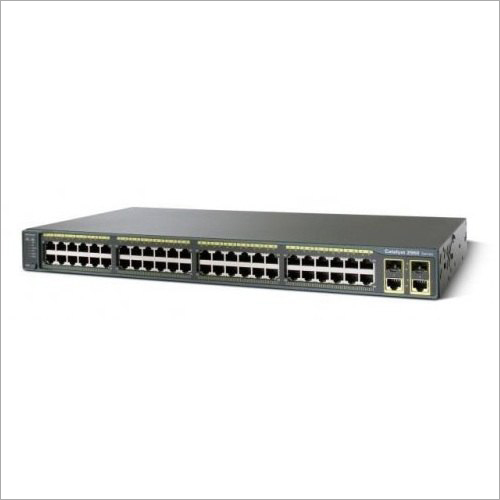 Black Cisco 2960G-48Tc-L Lan Switch