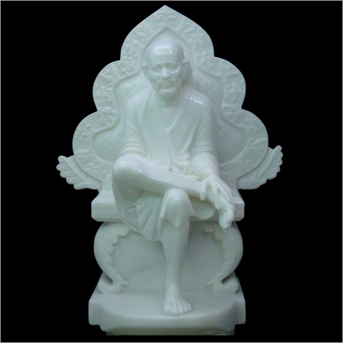 White Marble Lord Sai Baba Statue