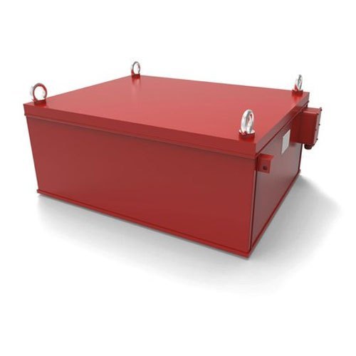 Suspension Magnet - N35 Grade, Color Coated Red | Compact Design for Effective Ferromagnetic Elimination, Self-Cleaning Mechanism, Maintenance-Free Operation