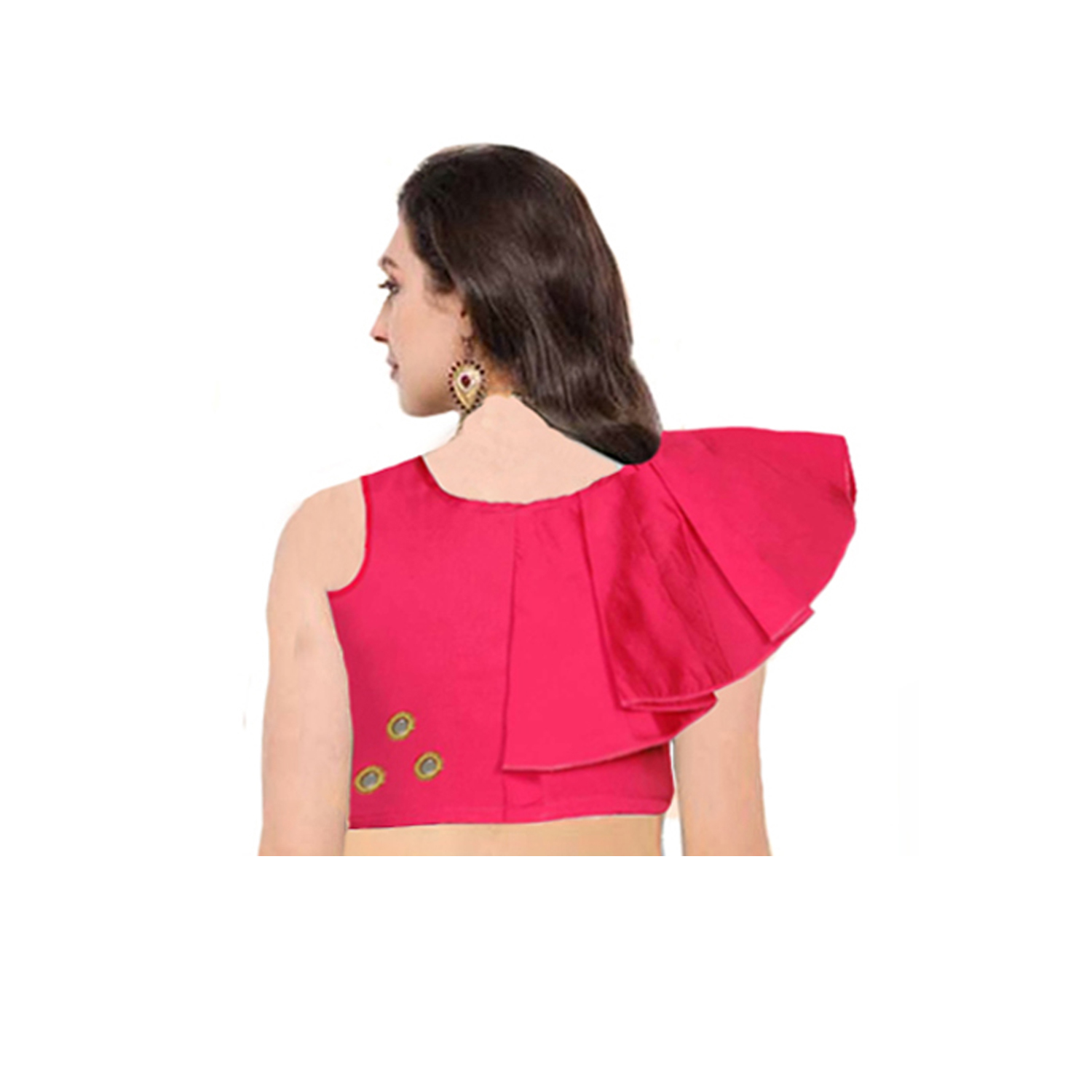 Kids Lehenga - Silk Fabric, Size 20-36, Pink-blue Color | Handcrafted Mirror Embellished Choli, Semi-stitched Design, Ethnic Style For Girls 2-15 Years