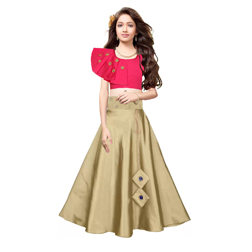 Kids Plain Lehenga Choli Age Group: 2-15Year