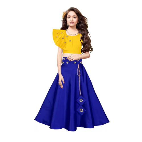 Self Design Kids Lehenga Choli (Naira) Age Group: 2-15Year