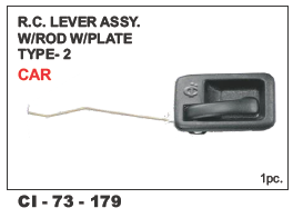 Rc Lever Assy W/rod W/plate Type-2 Car L/r - 4 Wheeler Compatibility | Warranty Included, Reliable Performance And Durable Design