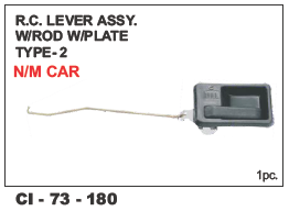 Rc Lever Assy w/Rod W Plate Type-II n/m Car - Durable Installation, 4-Wheeler Compatibility, Warranty Included | Precision Engineering for Reliable Performance