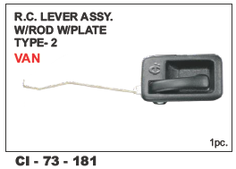 Rc Lever Assy w/rod Plate Type-ii Van - 4 Wheeler Compatibility | Warranty Included, Durable Design for Enhanced Performance