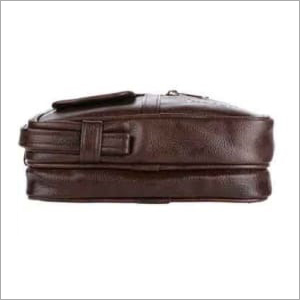 Brown Leather Pouch Bag