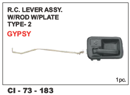 Rc Lever Assy W/Rod W/Plate Type-II Gypsy - 4 Wheeler Compatibility | Warranty Included, Enhanced Performance and Durability