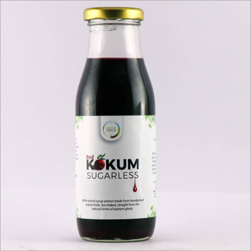 Red Kokum Sugarless Syrup - Kokum Extract, Salt | Supports Digestion, Suitable for All Ages, Promotes Recovery from Illness