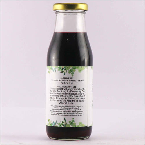 Red Kokum Sugarless Syrup - Kokum Extract, Salt | Supports Digestion, Suitable For All Ages, Promotes Recovery From Illness