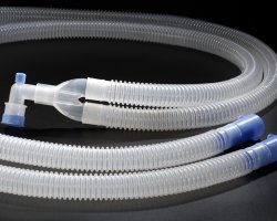 ONTEX Adult Basic Ventilator Circuit - Includes Wye, Elbow, 2 X Machine Cuffs, 60-inch Cuttable Corrugated Tubing | New, Portable, Ideal for Hospital Use