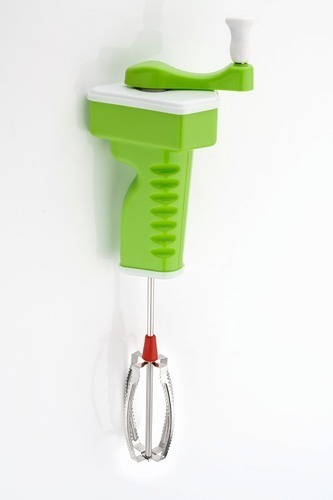 Plastic Hand Blender - Plastic Body, Stainless Steel Blades, Green Color | Easy To Use, Compact Design, Smooth Operation, Easy Cleaning