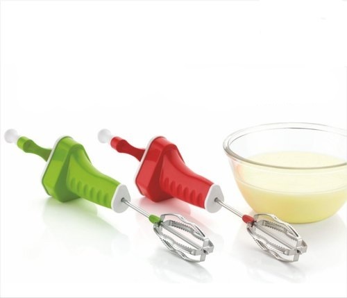 Plastic Hand Blender - Plastic Body, Stainless Steel Blades, Green Color | Easy To Use, Compact Design, Smooth Operation, Easy Cleaning
