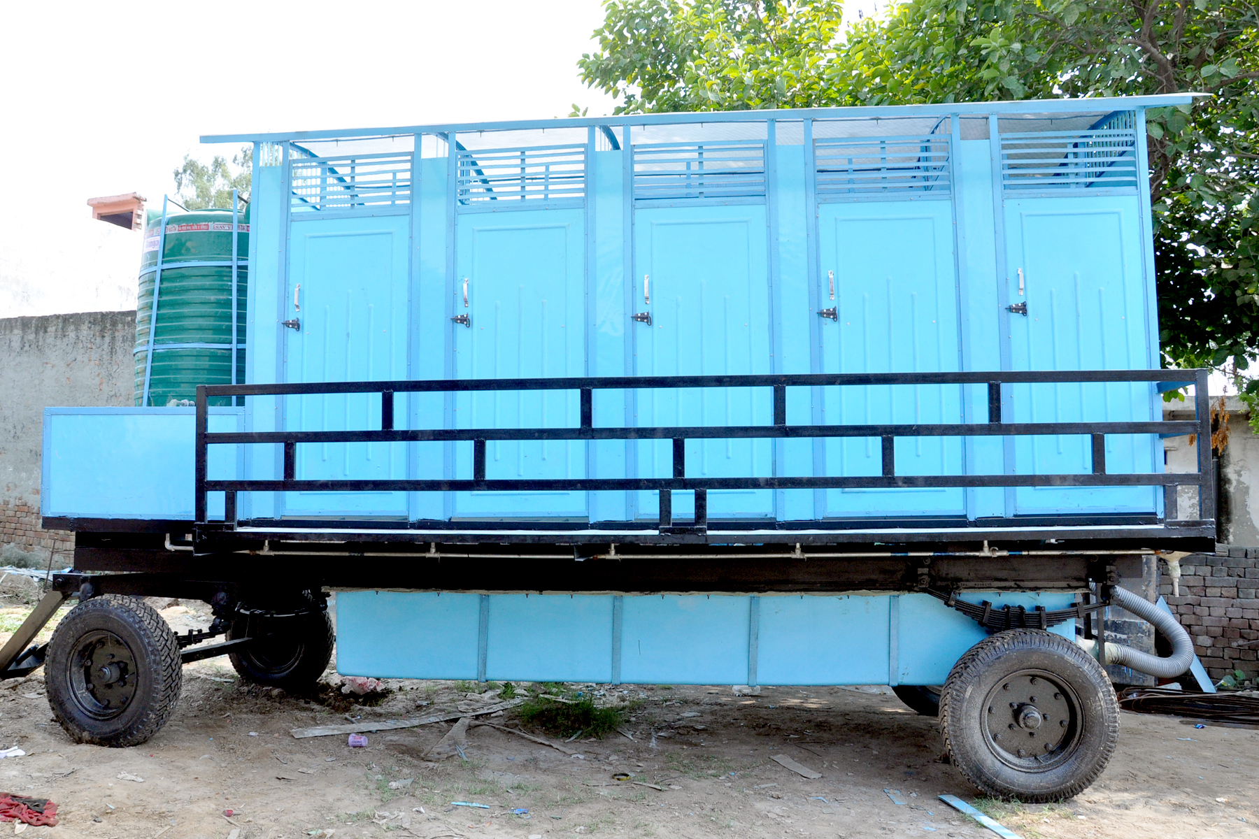 All Mobile Toilet - Mild Steel, Available In Various Colors | Wind Resistant, Steel Door And Window