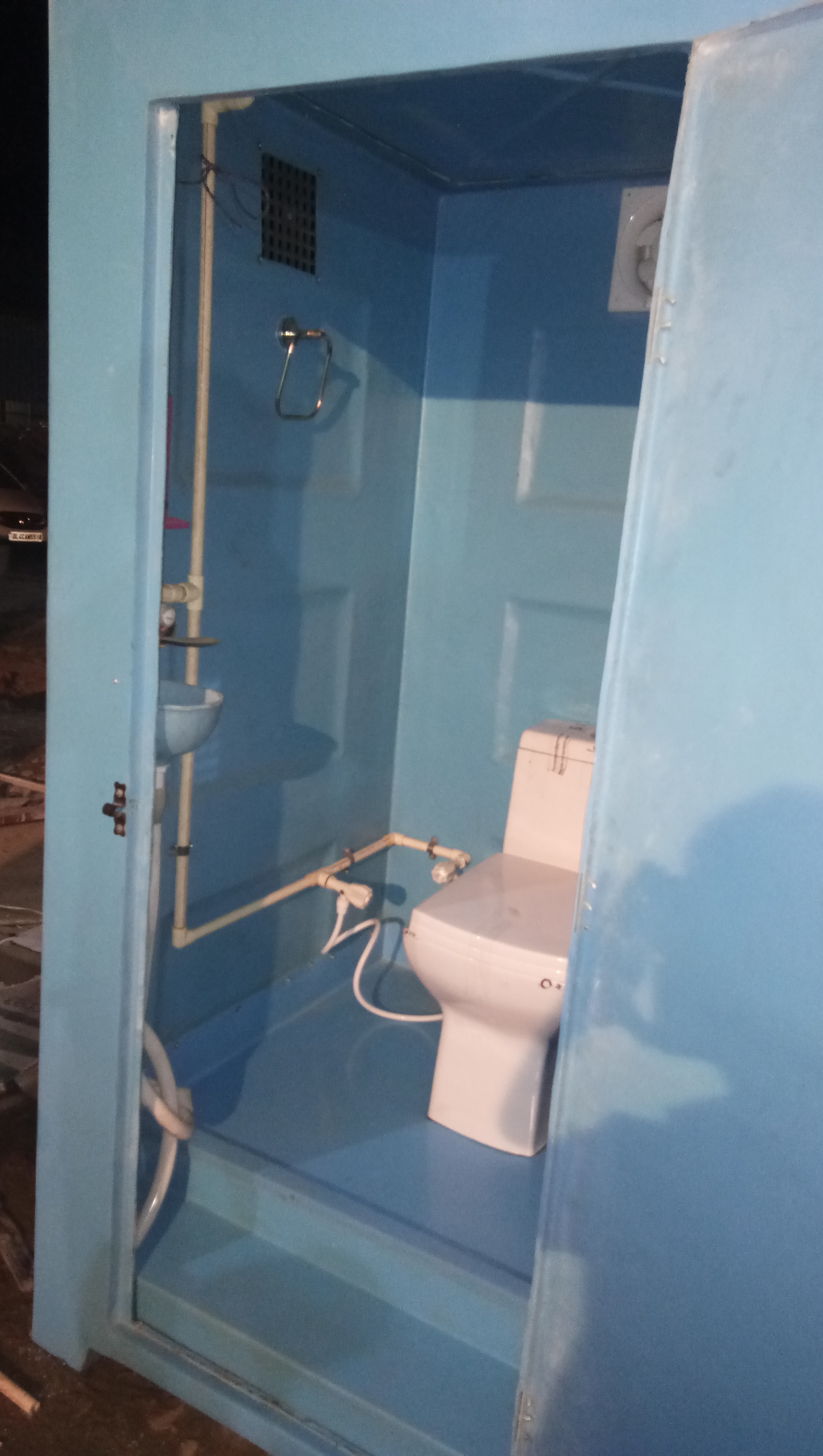All Mobile Toilet - Mild Steel, Available In Various Colors | Wind Resistant, Steel Door And Window