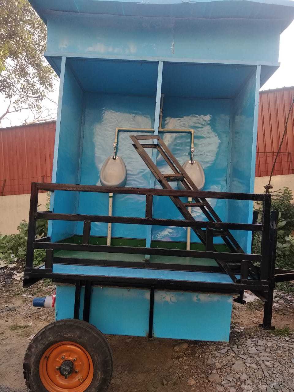 All Mobile Toilet - Mild Steel, Available In Various Colors | Wind Resistant, Steel Door And Window