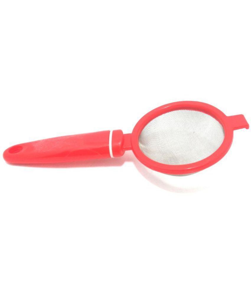 Plastic Tea Strainer - Plastic, Compact Design, Pink Color | Easy To Use, Dishwasher Safe, High Strength, Sleek Finish