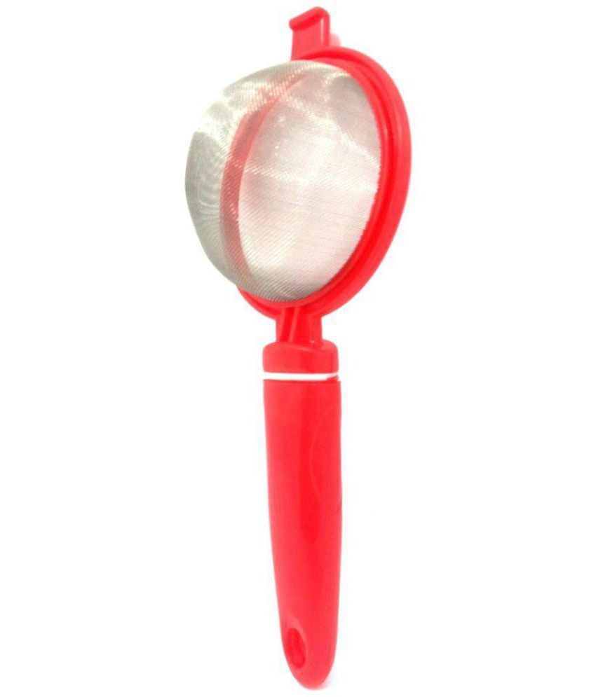 Plastic Tea Strainer - Plastic, Compact Design, Pink Color | Easy To Use, Dishwasher Safe, High Strength, Sleek Finish