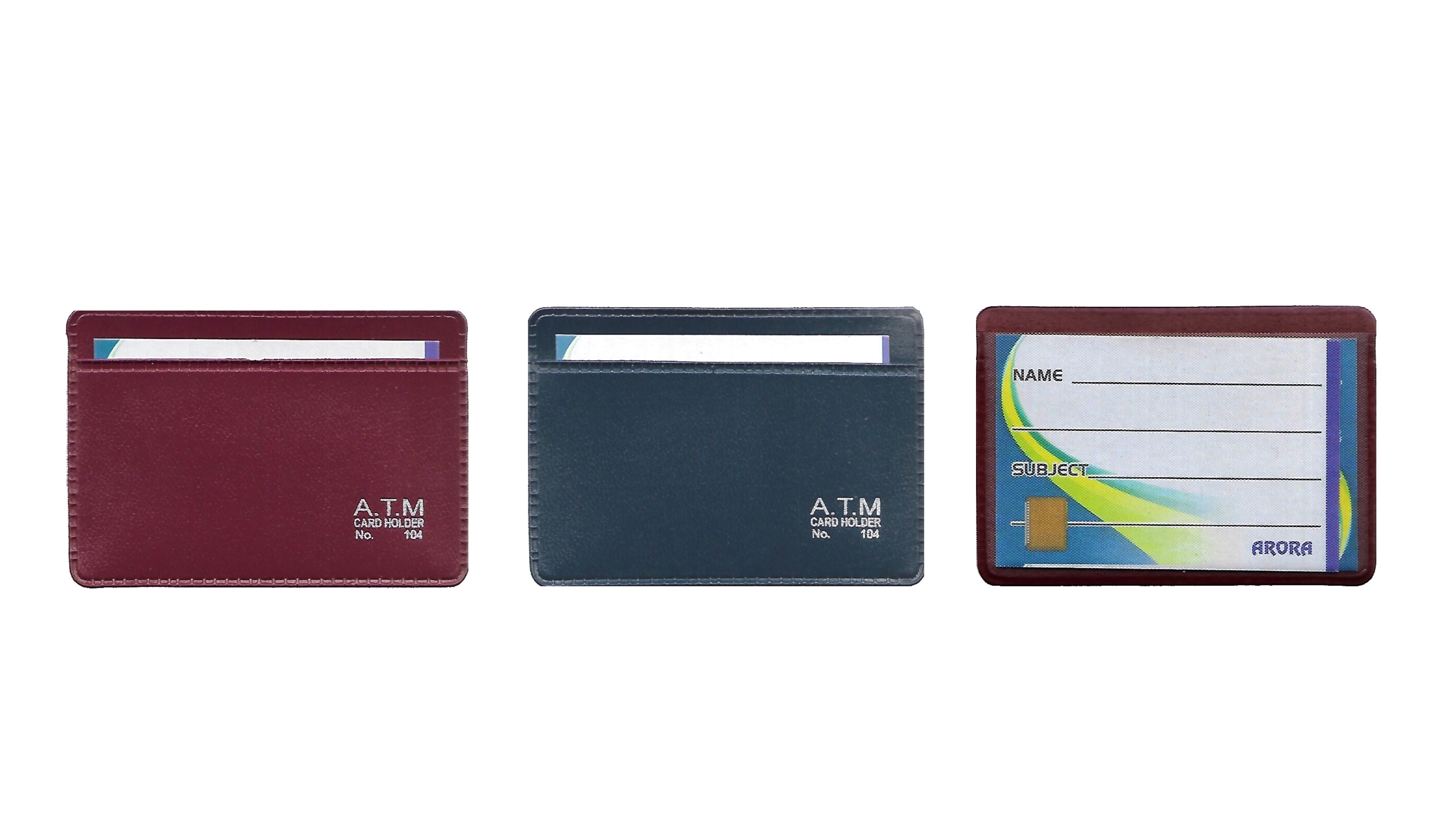 Card Cover - Foam Material, 2.75 X 3.80 Inches | 2 Pockets For Credit, Debit, Atm & Metro Cards, Stylish And Compact Design