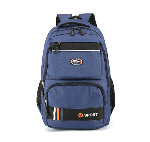 Corporate School Bags - Cotton Fabric, 42x30x16 cm, Black, Grey, Blue - Zipper Top, Custom Design, School Use