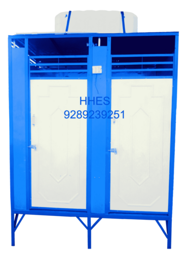 ब्लू डबल सीटेड टॉयलेट