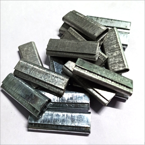 Gray Steel Strapping Clip