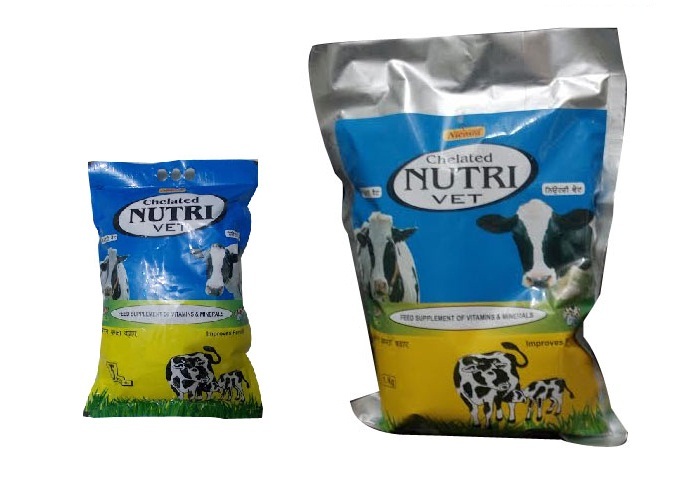 Chelated Nutri-vet Powder - 100% Effective Feed Supplement For Reproductive Support, Enriched With Copper Probiotics & Amino Acids
