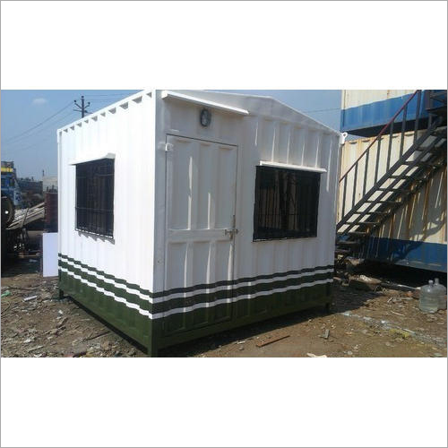 Industrial Portable Cabin - Steel, 8 ft x 8 ft | Galvanized Roof, Insulated Walls, Double-Glazed Windows, Vinyl Flooring, Steel Doors