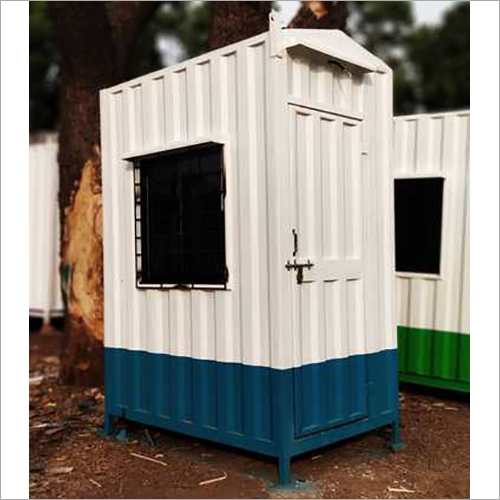 Security Portable Cabin - Steel, 8ft x 8ft, White | Insulated Panels, Galvanized Steel Roof, Single Door, Single Window