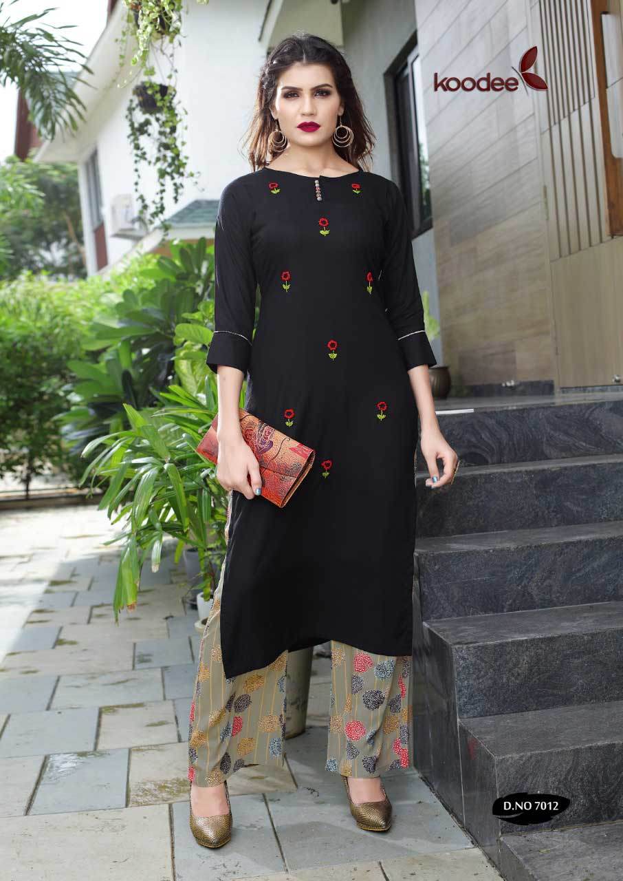 Rayon Palazzo Kurti With Printed Plazzo - 14 Kg Heavy Rayon, Sizes M-3xl | Cool Dry, Quick Dry, Customizable Logo, 3-4th Sleeve, Casual To Formal Wear