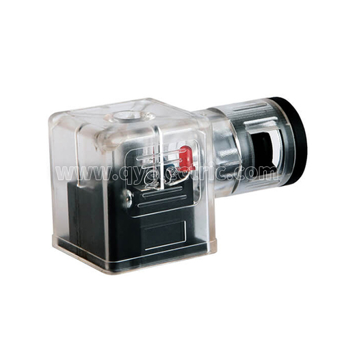 DIN 43650A स्क्रीव्ड पाइप सोलेनॉइड वाल्व कनेक्टर LED इंडिकेटर या लाइट के साथ