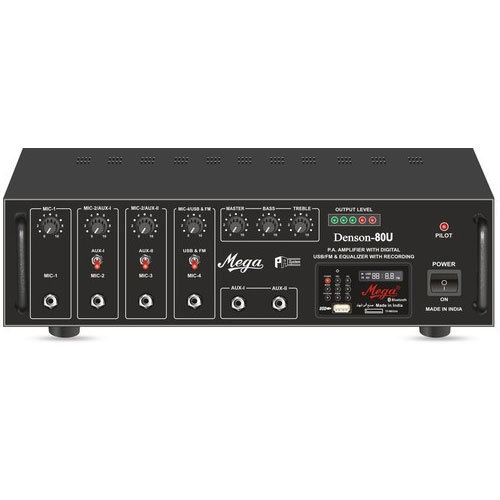 USB, ब्लूटूथ और रिकॉर्डिंग सुविधा के साथ 80W मिक्सर एम्पलीफायर