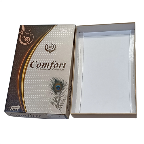 Rectangle Printed Garment Packaging Box - Laminated Material, Rectangular Shape, Available In Different Colors | Ideal For Apparel Industry