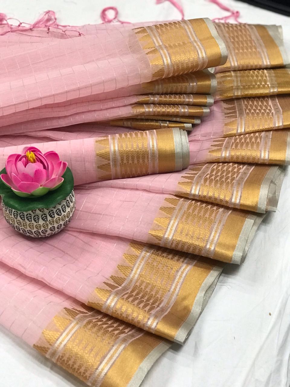 Woven Cotton Base Saree