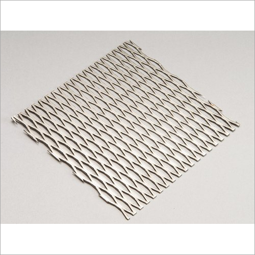 Silver Ss Leveled Expanded Mesh