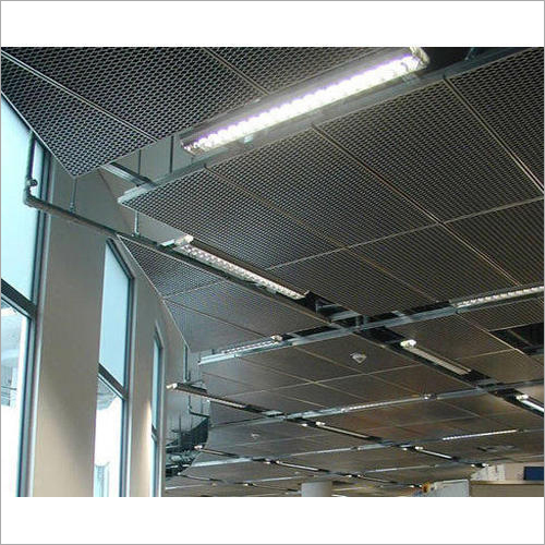 False Ceiling Expanded Mesh - Color: Silver