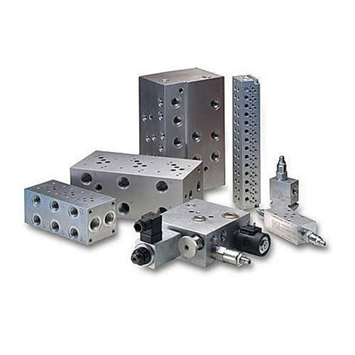 Hydraulic Manifold Blocks - Steel, Various Dimensions | Operating Pressure Up to 3000 psi, Flow Rate Up to 100 gpm, Temperature Range -20°C to 80°C, Chrome Finish