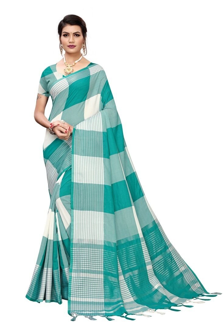 Black Cotton Silk Saree