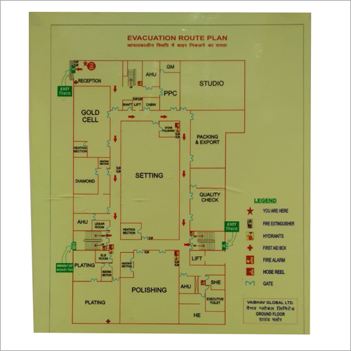 Fire Evacuation Plan Fire Signs