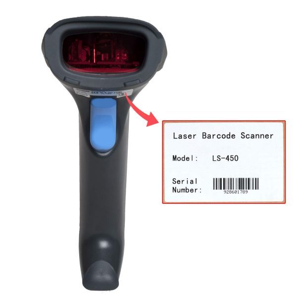 Retsol Ls-450 1d Barcode Scanner Max Paper Size: 4"