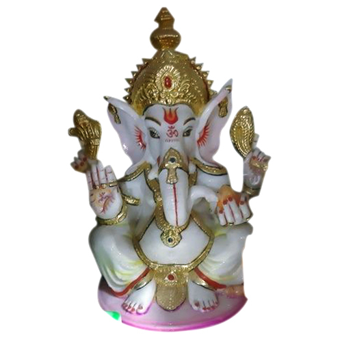 मोल्ड मार्बल गणेशजी बैठे हुए