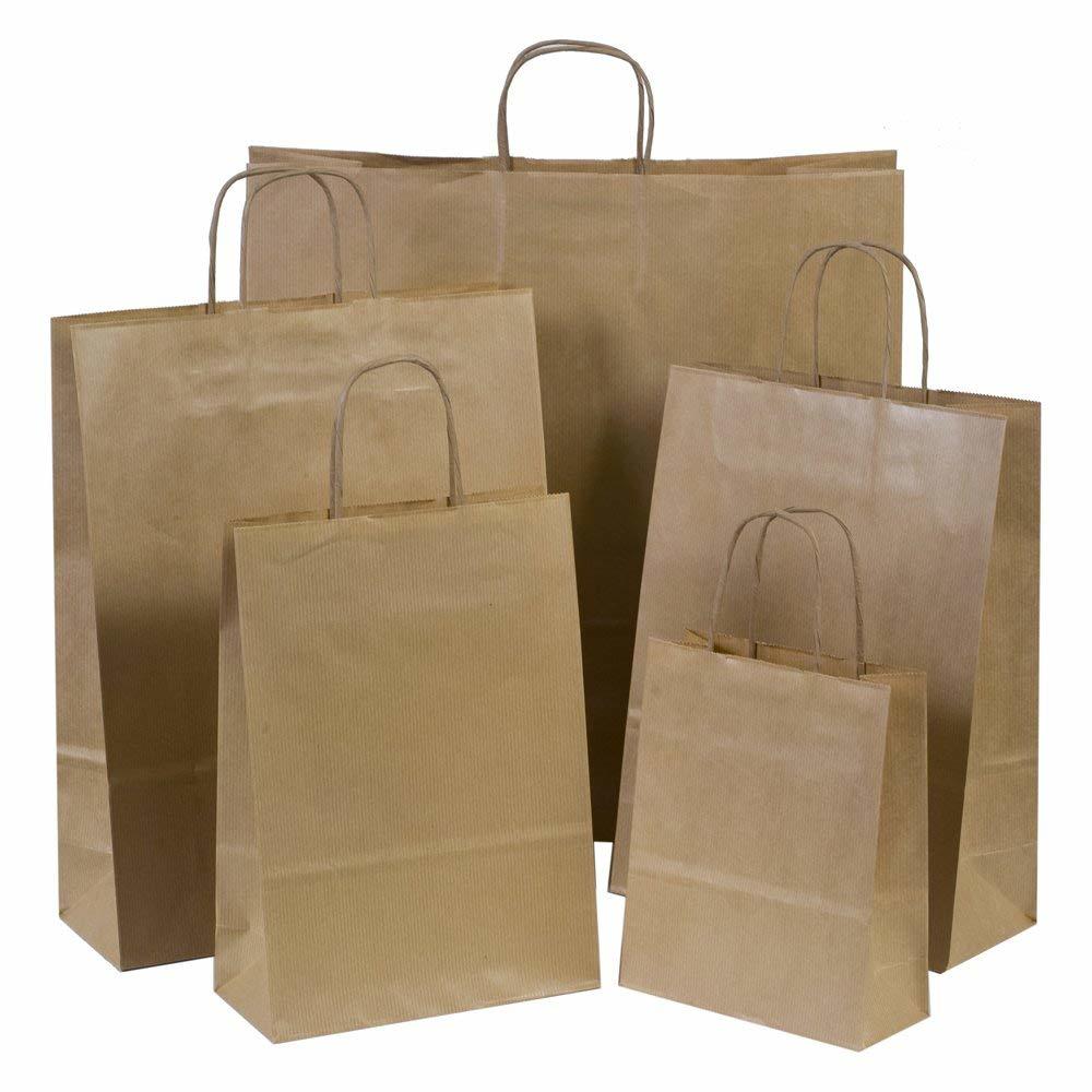 Brown Paper Bag - Biodegradable & Water-resistant Material Available In Multiple Sizes Recyclable With Custom Logo And Patterns