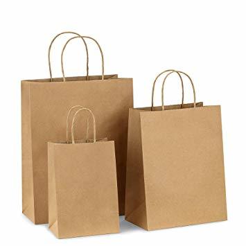 Brown Paper Bag - Biodegradable & Water-resistant Material Available In Multiple Sizes Recyclable With Custom Logo And Patterns