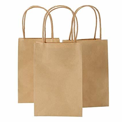 Brown Paper Bag - Biodegradable & Water-resistant Material Available In Multiple Sizes Recyclable With Custom Logo And Patterns