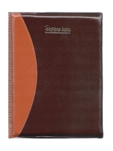 Nescafe Size - Leatherite Folder Cover, 7.5 x 10 Inches | Durable Foam & Paper Address Book with Personal Memoranda and Global Guides