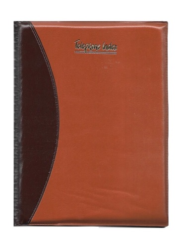 Telephone Directory - Foam & Paper, 7.5x10 Inches | Durable Leatherite Folder Cover, Attractive Personal Memoranda, World Information Guide