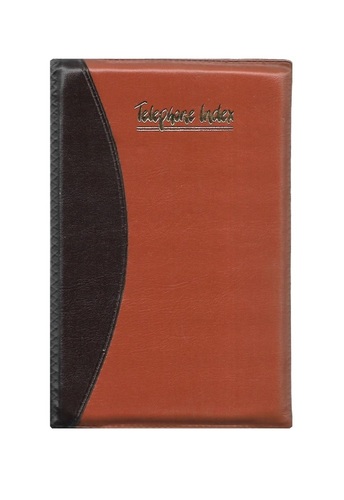 Chief Size, Address Book, Foam Folder (128 Pages) - Leatherite Folder Cover, 6 x 9 inches , Durable & Organized Contact Details Storage