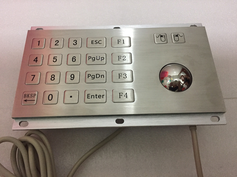 Good Touch Stainless Steel 18 Keys Waterproof Metal Keypad With Touchpad