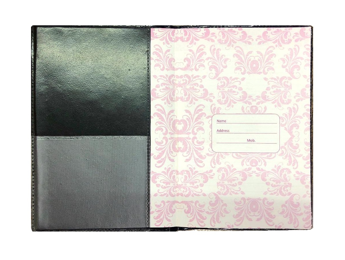 Telephone Directory - Foam & Paper, 5 X 7.5 Inches , Durable Leatherite Folder Cover For Organized Contact Details